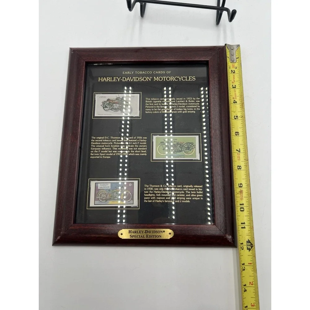 Vintage Harley Davidson Early Tobacco Card Framed Display 99400-94V‎